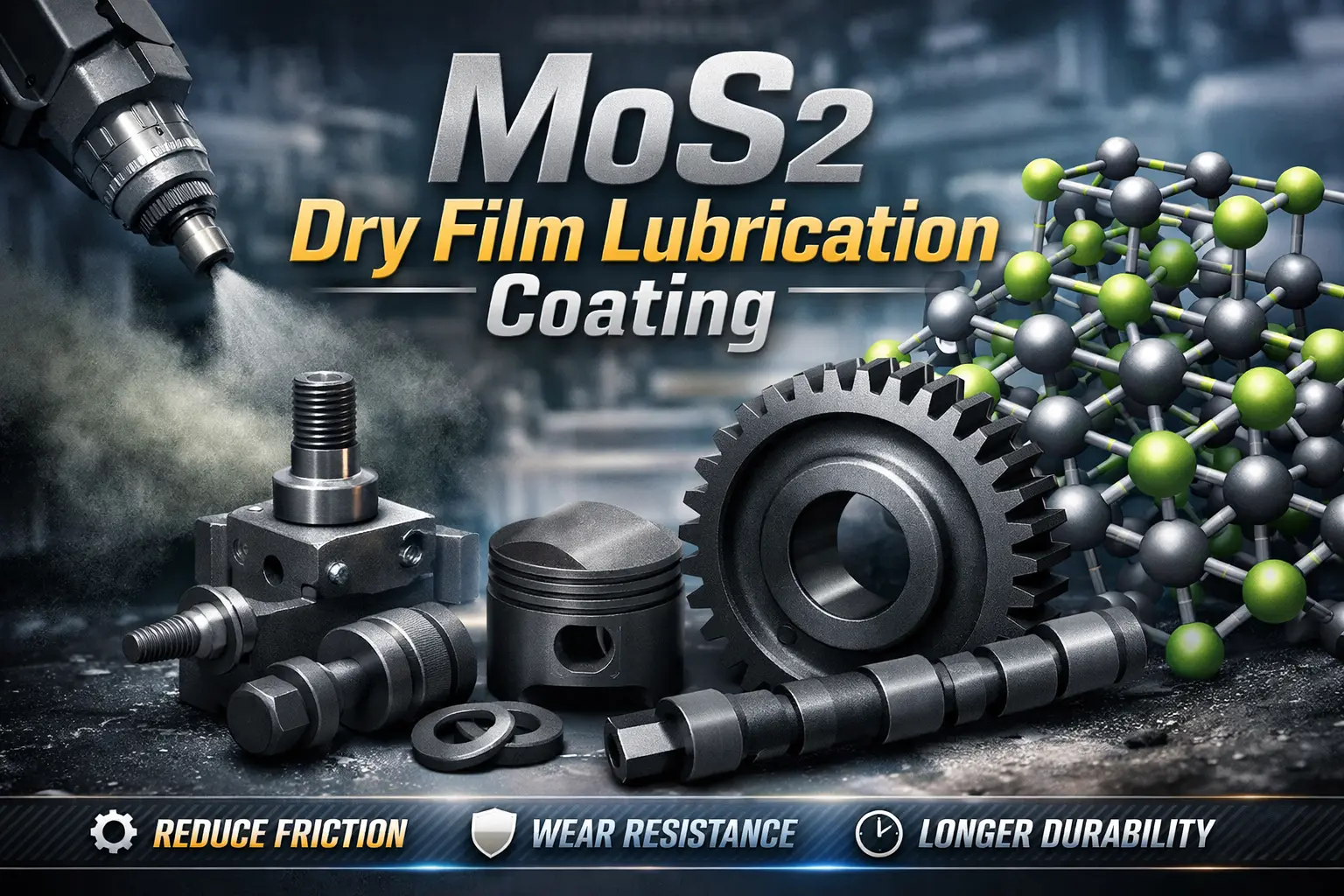 MoS2 Dry film Lubrication coating