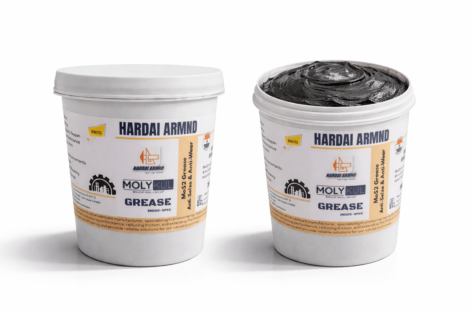 MolyKul MoS2 Grease for industrial application| Lithium + Anti-Seize MoS2 - 650 Deg C - Image 3