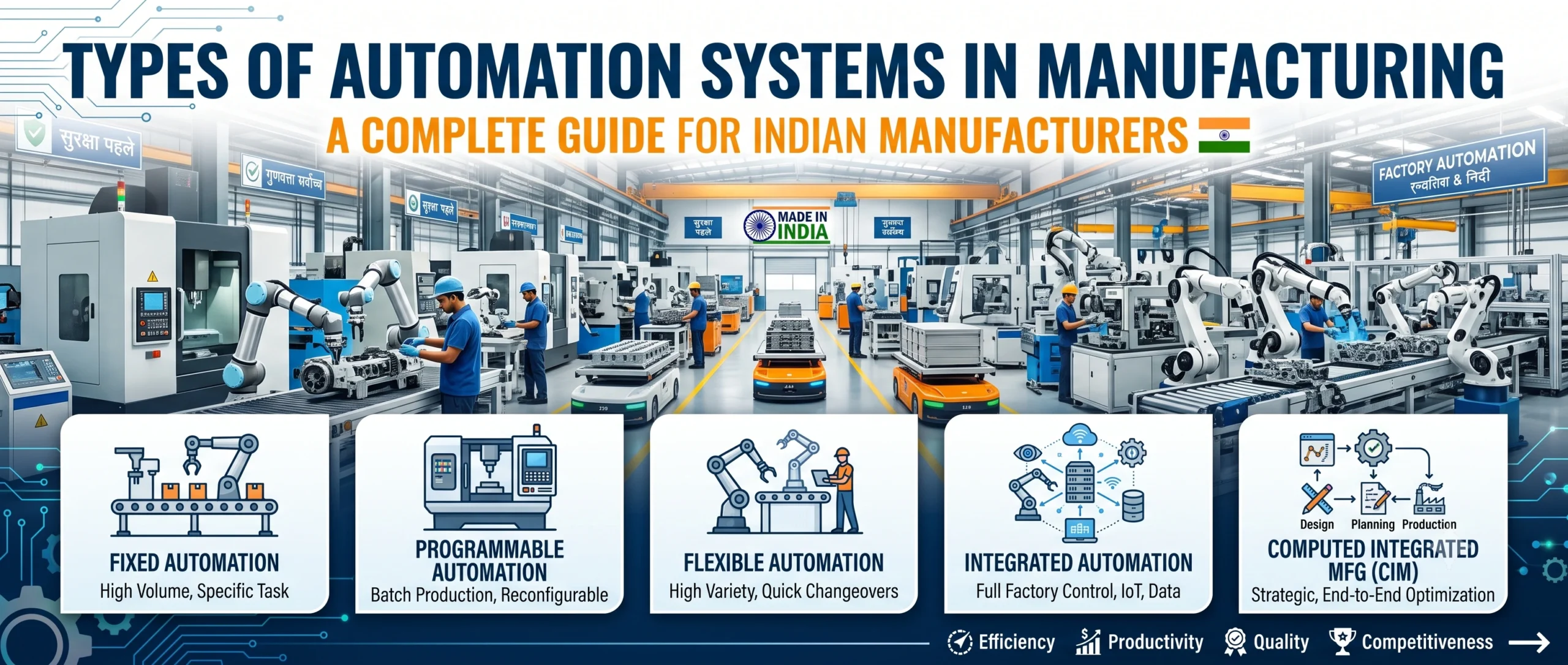 Types of Automation Systems in Manufacturing by hardai armnd